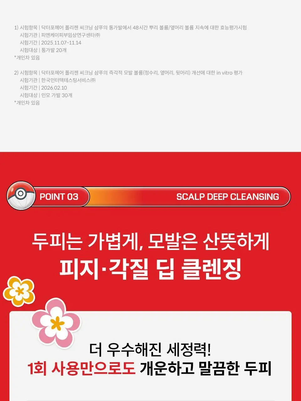 [포켓몬 에디션] 닥터포헤어 폴리젠 씨크닝 샴푸 750ml 기획 (+100ml*2ea) 탈모 볼륨 샴푸 상세페이지 33